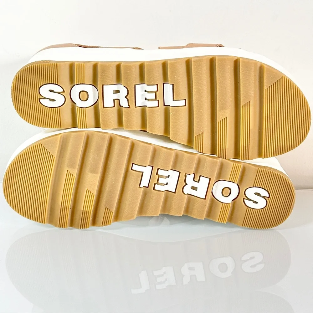 NEW Sorel Cameron Lace Up Wedge Sneaker Sandal Beige 11 Gladiator - Picture 3 of 9